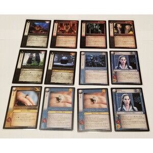 Lord of the Rings TCG Lotr Tcg  Realms Of Elf Lords Lot Of 12 RARE Narya Arwen